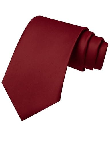 JEMYGINS Solid Color Tie Mens Necktie for Business and Wedding - Image 1