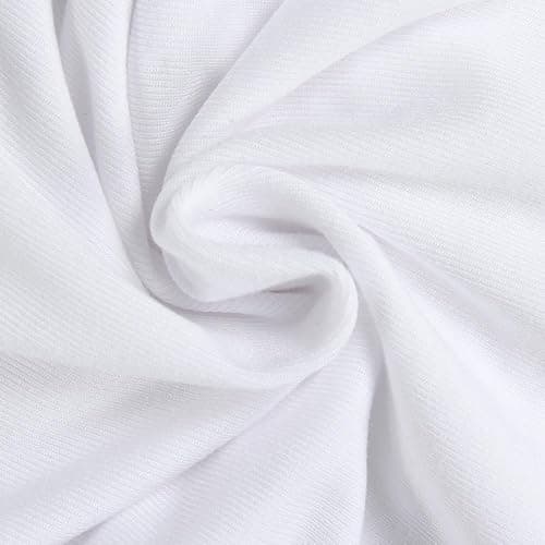 GEMBERA Womens' Stretchy Ribbed High Neck Short Sleeve Gym Workout Slim Fitted Casual Full Length Top T-Shirt thumbnail 5