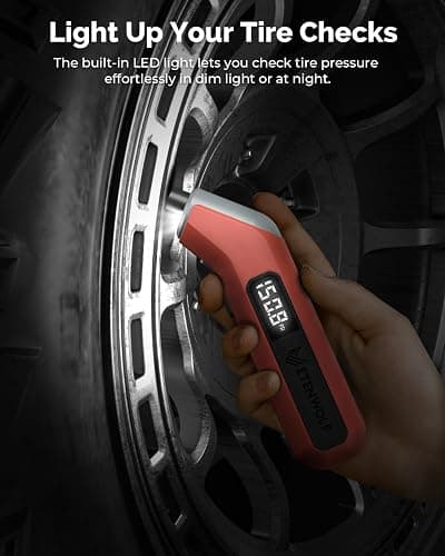 ETENWOLF T300 Digital Tire Pressure Gauge 3-200 PSI, Industrial Tire Gauge Calibrated to ANSI B40.7 Grade 2A(Plus-Minus 0.5%), Replaceable AAA Batteries (Vivid Orange) thumbnail 4
