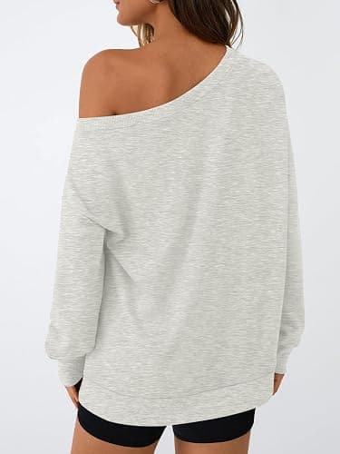 AUTOMET Women Off the Shoulder Sweatshirt Oversized Tops Fall Outfits 2025 Y2k Clothes Fashion Clothing Trendy Top thumbnail 4