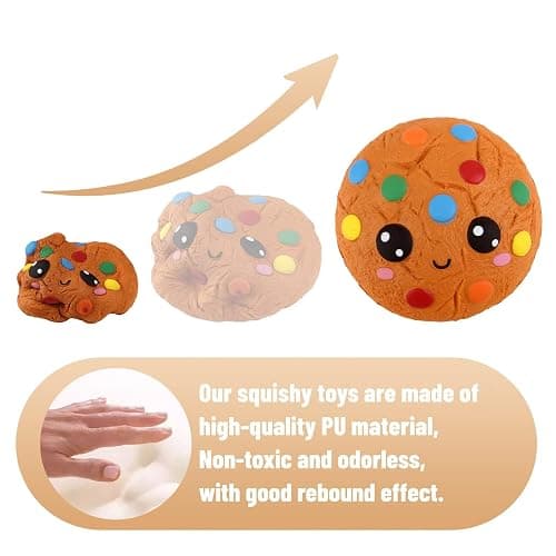 Anboor Kawaii Squishies Slow Rising Scented Food Foam Squishies for Kids Adults Stress Relief Fidget Toys thumbnail 3