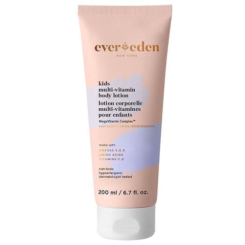Evereden Kids Multi-Vitamin Body Lotion (6.7 fl.oz., Cool Peach): Gentle & Non-Toxic Moisturizing Kids Lotion | Nourishing & Protective Lotion for Kids - Image 1