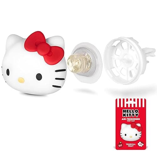 Sanrio Hello Kitty Car Air Freshener for Cars Trucks SUVs, Hello Kitty and Friends Cute Car Accessories for Women Car Decor Hello Kitty Car Accessories, Replaceable Scent Pods - Tropical Fruit Scent - Image 1