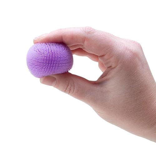 Schylling Teenie NeeDoh Fuzz Ball - 3 Teenie Squeeze Toys with a Velvet Texture and Soft Cloud Squish - 1" Balls - Color May Vary thumbnail 4