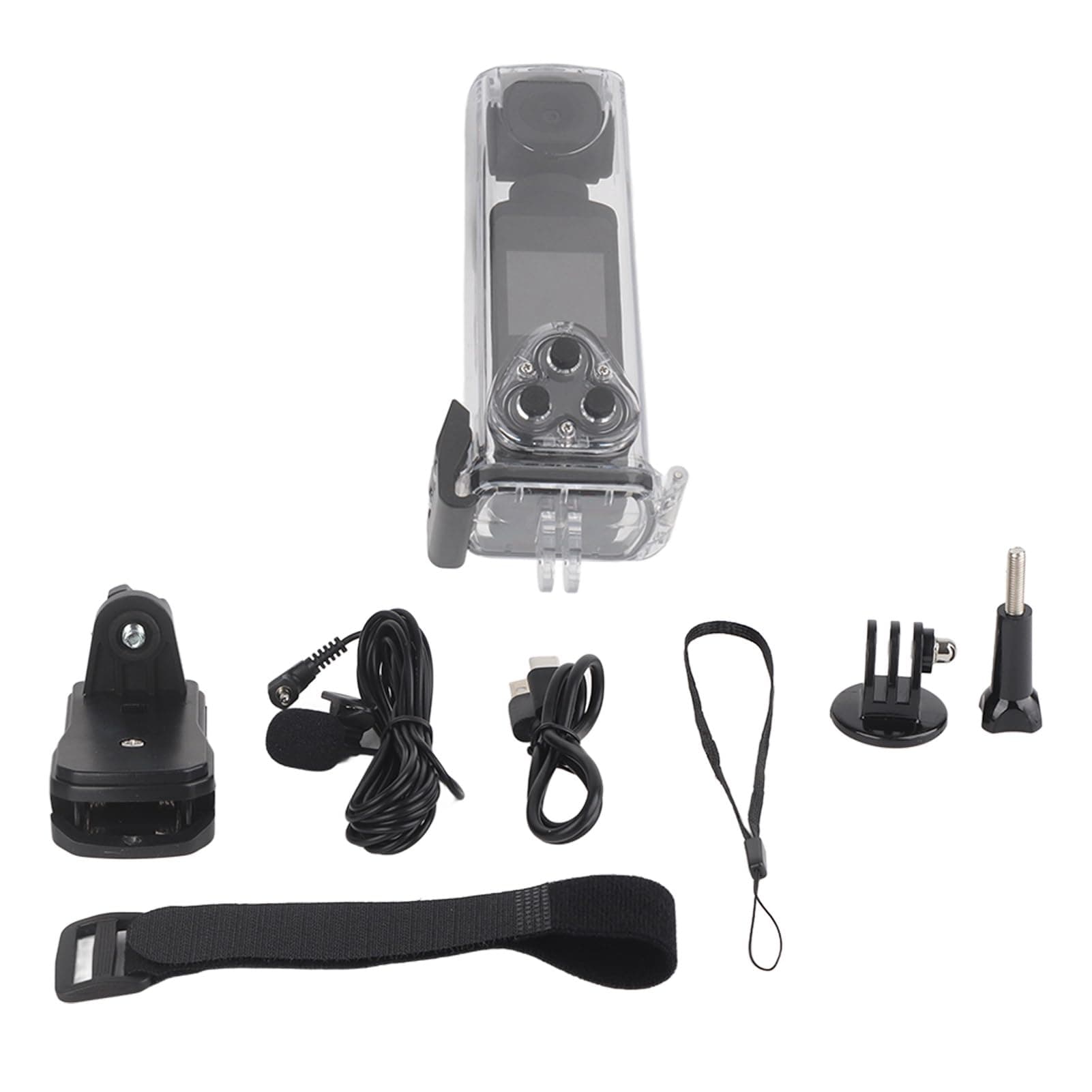 Action Camera, 16MP 4K 30FPS WiFi Handheld Camcorder, Anti Shaking Diving Camera with 1.3-Inch HD LCD Display, Microphone, Clip Bracket, 30M Waterproof Case thumbnail 9