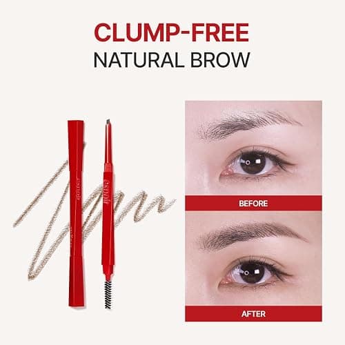 Espoir The Brow Balance Pencil #5 Light Brown | Eye Brow Pencil Quick and Easy to Draw without Clumping with Slim Triangle Shape| A Detailed and Rich Eyebrow Texture | Korean Eyebrow Makeup thumbnail 5