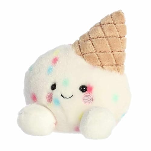 Aurora® Adorable Palm Pals™ Sprinkle Ice Cream™ Stuffed Animal - Fun Collectible Plush for Kids and Adult Collectors - Perfect for Decorating Rooms and Birthday Gifts - White 5 Inches thumbnail 6