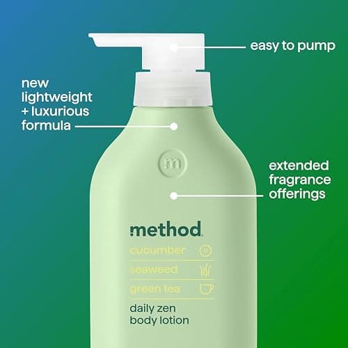 Method Body Lotion, Daily Zen, Cucumber, Seaweed + Green Tea notes, 24 Hours of Moisture, 14 oz thumbnail 4