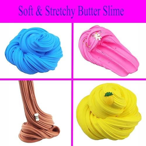 LKAXYTP 24 Pack Butter Slime Kit, Party Favor Supplies, Super Soft, Non-Sticky, Goody Bag Toy, Prize for Girl and Boys, Christmas Stocking Stuffers thumbnail 4