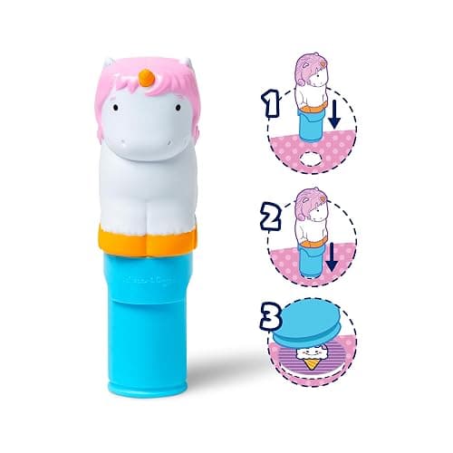 Melissa & Doug Sticker Wow!™ 24-Page Activity Pad and Sticker Stamper, 300 Stickers, Arts and Crafts Fidget Toy Collectible Character – Unicorn Creative Play Travel Toy for Girls and Boys 3+ - Unicorn - Single thumbnail 3