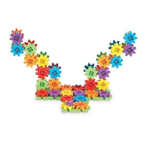 Learning Resources Gears 100-Piece Deluxe Building Set -STEM Activities, Fine Motor Skills, Toddler Explorer Kit, Science and Construction, Boys and Girls Gifts thumbnail 4
