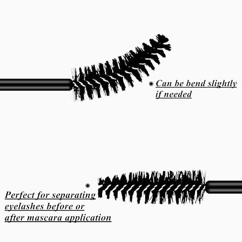 BTYMS 100 Pcs Disposable Eyelash Spoolies Brush Mascara Applicator Lash Wand Lashes Brush Eyebrow Spooly for Extension thumbnail 3