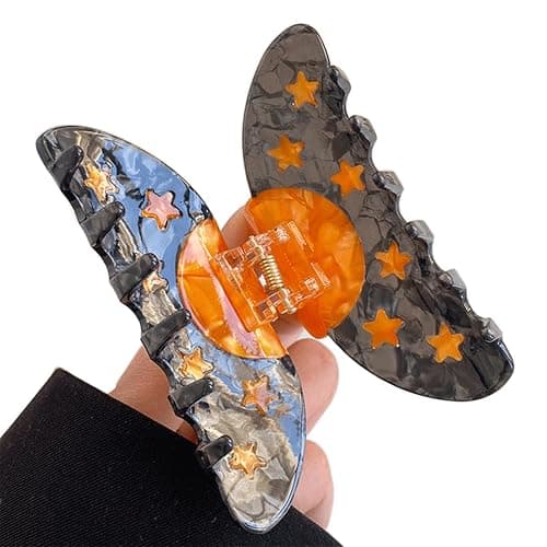 Wenlly sunflower hair claw, cellulose acetate hair jaw clip, non-slip hair hold barrettes for women and girls, 1 piece thumbnail 5
