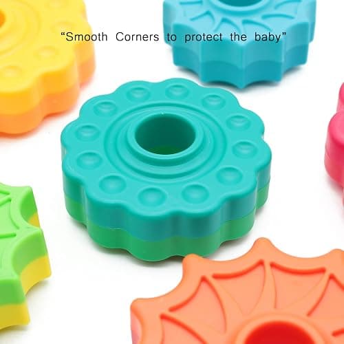 LBAIBB (1 PCS Spinning Stacking Toys,Spin Toy ABS Plastic and Color Rainbow Design,Focus on Children Educational and Interactive Learning's Stack Toys, Suitable for Gifts for Boys and Girls thumbnail 5