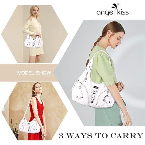 Angelkiss Hobo Purses and handbags for Women Satchel Handbag Women Purses Large Daily Shoulder Bags | Purses, handbags, Handbag, Women Purses, Large, Daily thumbnail 6