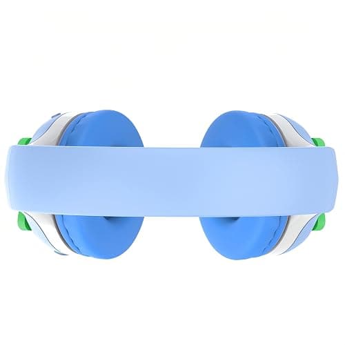 Riwbox CB-7S Kids Wireless Headphones,Gifts Suitable for Kids,74/85/95dB,LED Glow Lights,50H Playtime,Bluetooth V5.3,Built-in Mic, TF Card Slot,for Travel/School/Phone/Laptop(Blue&Grey) thumbnail 6