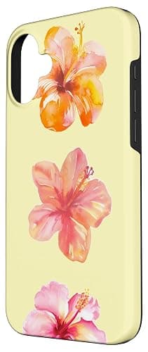 Coquette Girly Hibiscus Summer Hawaiian Butter Yellow Case for iPhone 16 Plus thumbnail 2
