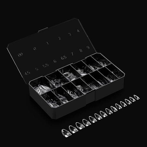 Apres Gel-X® Almond Box of Nail Tips | 280 Gel-X Tips, Soft Tips, 14 Sizes 00-9 | Half-sizes Included (Sculpted Almond Medium, 280 Count) thumbnail 4