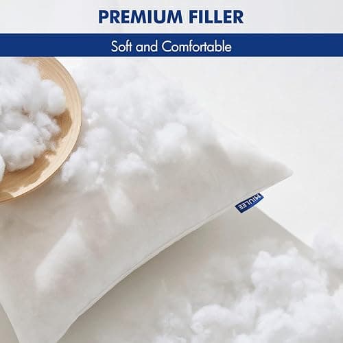 MIULEE Pillow Insert 12x20 Inch, Decorative Rectangle Throw Pillow Insert, Premium Fluffy Pillow Forms Stuffer for Sofa Couch Living Room thumbnail 2
