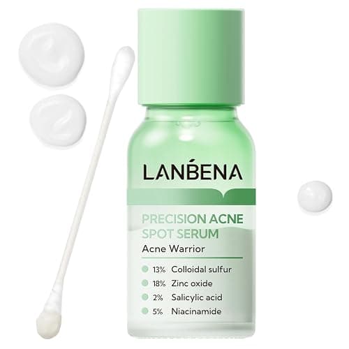 LANBENA 2% Salicylic Acid Spot Serum, 8H Rapid Acne Treatment for Acne-Prone Sensitive Skin, Fast-Acting Dry Out Pimples, Fade Acne Marks, Redness Relief, Overnight & Period Breakouts, 0.42 Fl Oz - Image 1