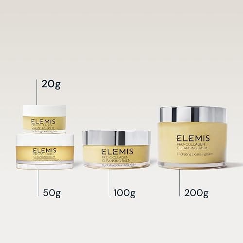 ELEMIS Pro-Collagen Cleansing Balm Makeup Remover, Hydrating Facial Cleanser, Oil Cleanser, Oil Makeup Remover, Deep Cleanse | 3-in-1 luxury facial cleanser and makeup remover. Oil cleanser for a deep cleanse. Ideal for sensitive, dry and delicate skin thumbnail 10