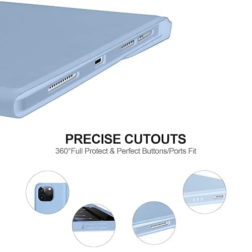 CC Store for iPad Pro 11 inch Case with Keyboard(4th /3rd /2nd /1st Gen),Keyboard for New iPad Air 11 inch (M2/M3),Air 5th/4th Gen Case with Detachable Bluetooth Key-Board and Pencil Holder (Blue) thumbnail 5