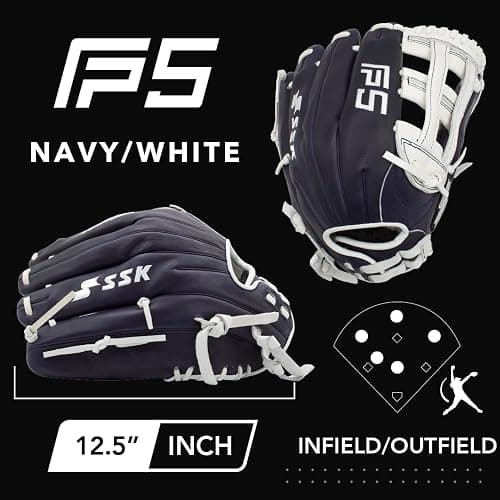 SSK FP5 Fastpitch Softball Glove – Infield - Outfield - Pitcher – 11.5”-11.75”-12”-12.25”-12.5”-12.75”-13”– Right & Left Hand Throw thumbnail 2
