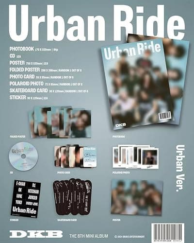 DKB URBAN RIDE 8th Mini Album URBAN + RIDE - 2 Ver Set. thumbnail 2