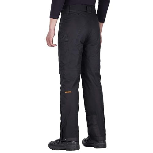 FREE SOLDIER Men's Waterproof Snow Insulated Pants Winter Skiing Snowboarding Pants with Zipper Pockets thumbnail 8