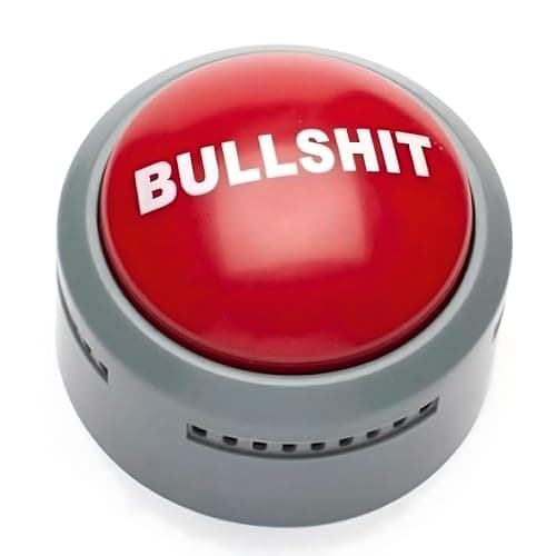 Bullshit Button – The Official Hilarious BS Button with Sound Effects & Flashing Light – Perfect Gag Gift for Friends, Family, and Co-workers - Batteries Included thumbnail 5