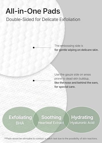 celimax Ji.Woo.Gae Heartleaf BHA Peeling Pad | with Heartleaf Extract, Exfoliating Toner Pads, Facial Peels, Hydrating, for Troubled Skin & Breakouts (60 Pads) thumbnail 5