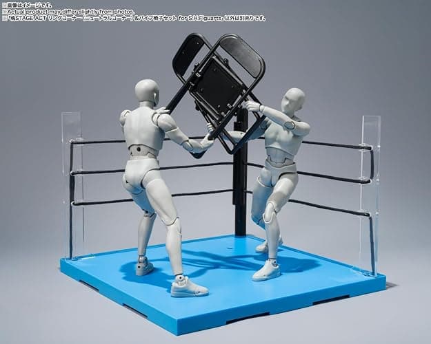 TAMASHII NATIONS - Act Ring Corner (Neutral) & Folding Chair Set for S.H.Figuarts, Bandai Spirits Tamashii Stage thumbnail 4