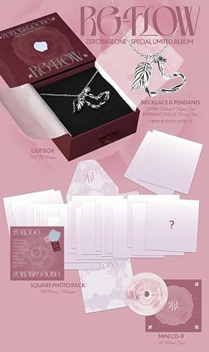 ZEROBASEONE RE-FLOW SPECIAL LIMITED ALBUM 3Pendant+Chain+30 Photo+3 Card+GIFT SEALED thumbnail 3