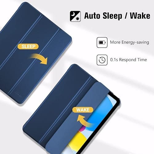 ProCase Coque pour iPad (A16) 11 Pouces 2025, iPad 10ème Génération 10,9 Pouces 2022, Housse Étui de Protection Plus Durable, Veille/Réveil Automatique -Marine thumbnail 5