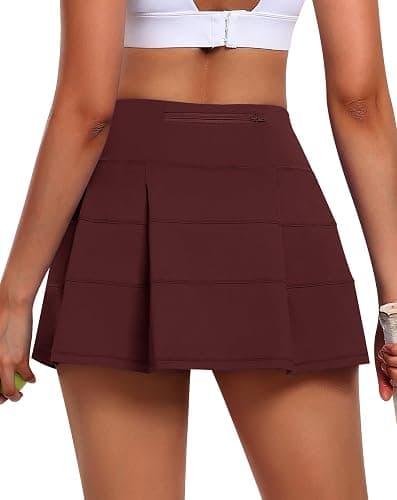 JoyGirl Womens Tennis Skirt with Shorts Pleated Golf Skirt High Waist Pickleball Skirts Athletic Skorts with Pockets - Image 1