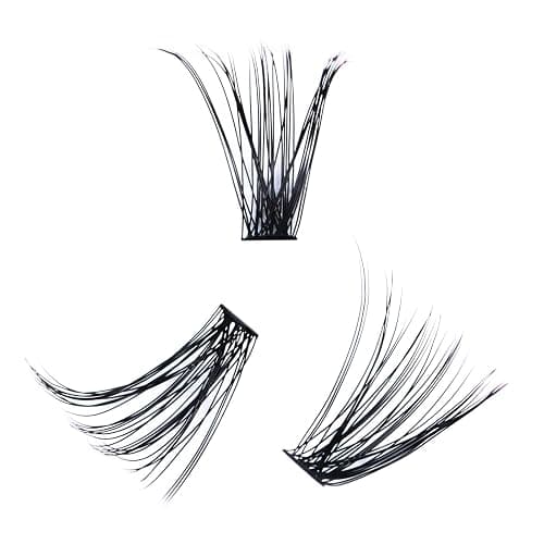 Cluster Lashes 240pcs 40D DIY Eyelash Extension D Curl Long Individual Lashes Mixed Tray Faux Mink Lash Clusters Extensions 0.07 0.10 Black (40D-0.07D-9-16mm) thumbnail 7