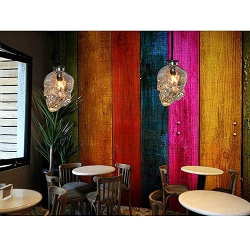 NIUYAO Pendant Light Lamp Dome Shade Hanging Ceiling Light (Skull Shape) thumbnail 7