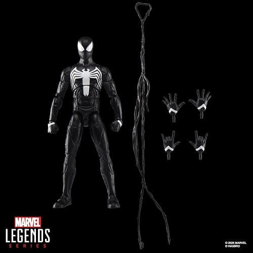 Marvel Legends Series Gamerverse Peter Parker Black Suit, Spider-Man 2 Video Game-Inspired Collectible 6 Inch Action Figure thumbnail 8