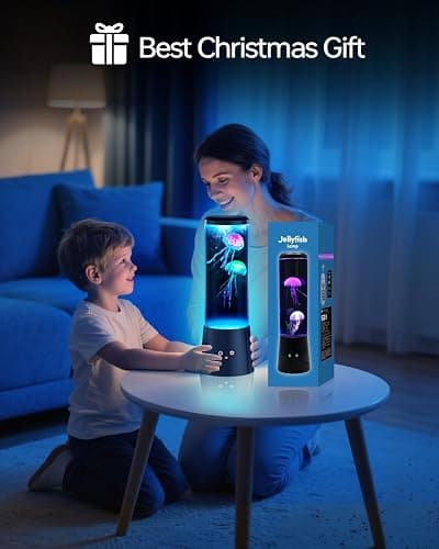 Bodami Jellyfish Lamp, 16 Color LED Fantasy Jellyfish Tank Table Light with Remote, Dual Power Supply, Eye-Friendly Ambient Lamp for Home Office Bedroom Decor, Perfect Holiday Gift for Adults & Kids thumbnail 4