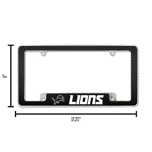 Rico Industries NFL Football Black 12" x 6" Chrome All Over Automotive License Plate Frame for Car/Truck/SUV thumbnail 6