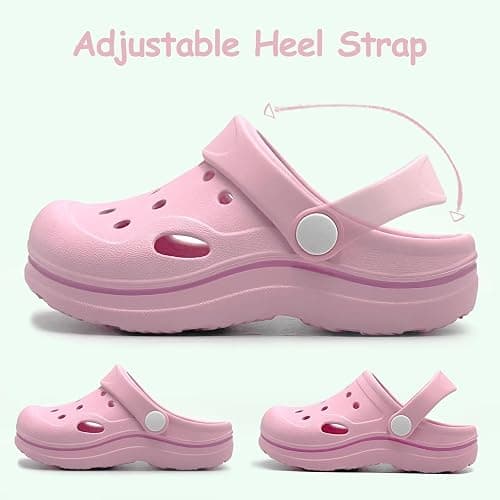 Nedaan Toddler Girls Boys Clogs Classic Garden Shower Beach Pool Swim Slip on Sandals Slides Children Kid Cute Water Shoes thumbnail 3