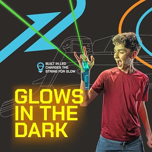 ZipString Aracna Glow-in-the-Dark Webshooter String Launcher Toy | For Kids, Teens & Adults, Patented, Reloading, Durable, Superhero Web Shooting Action thumbnail 4