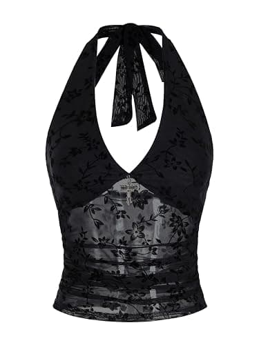 Laced Halter Top - Image 1