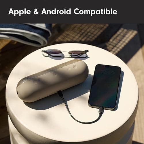 Beats Pill - Portable Bluetooth Speaker- Up to 24H Battery Life, Water Resistant, Bluetooth, Apple & Android Compatible, Seriously Loud Sound for Home, Outdoor and Travel- Champagne Gold thumbnail 5