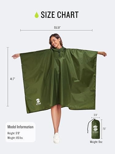 Hooded Rain Poncho thumbnail 8