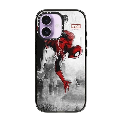 CASETiFY Impact iPhone 17 Case [Marvel Colab/Slim/Magsafe / 8.2 ft. 4X Military Grade Drop Protection] - Spider-Man VS - Clear Black thumbnail 2