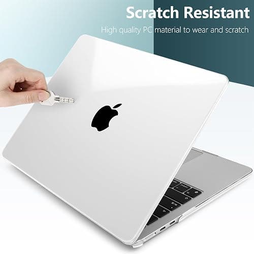 Batianda 4-in-1 Clear Case for New MacBook Neo 13 inch 2026 Release Model A3404, Ultra-Thin High Transparency Hard Shell Cover with Keyboard Skin, Screen Protector, USB-C Adapter, Crystal Clear thumbnail 4