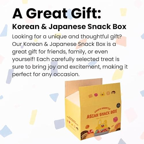 UNHA'S Korean and Japanese Snack Box Variety Pack – 50 Count Individually Wrapped Snacks, Candy, Chips, Cookies, and Treats Sampler for Kids, Students, Adults, Gift or Care Package thumbnail 4