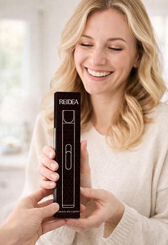 REIDEA Electric Lighter S4 Candle Lighter USB Rechargeable with Safety Switch, Flameless Portable Fast Heat Windproof Plasma Electronic Lighters, Perfect for Home Cooking BBQ Camping Stove Fireworks thumbnail 11