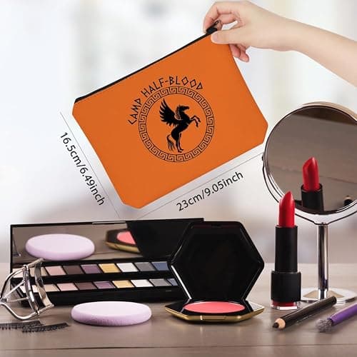 WCGXKO Percy Movie Camp Half-Blood Greek Mythology Long Island Makeup Bag Bookish Gift thumbnail 3